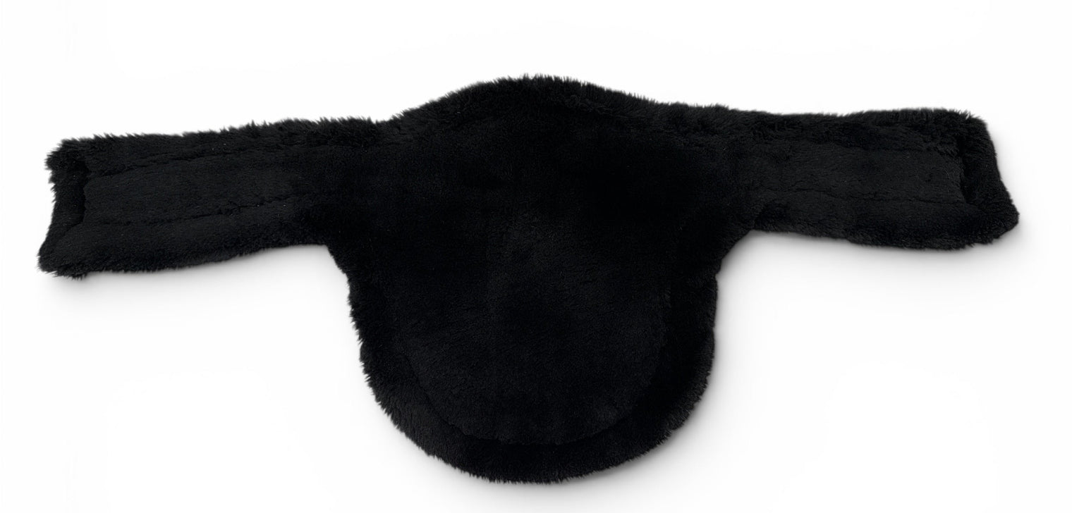 Kentucky Horsewear Sheepskin Stud Girth - Brown Leather / Cream & Black Sheepskin Liners 130 cm / 52"