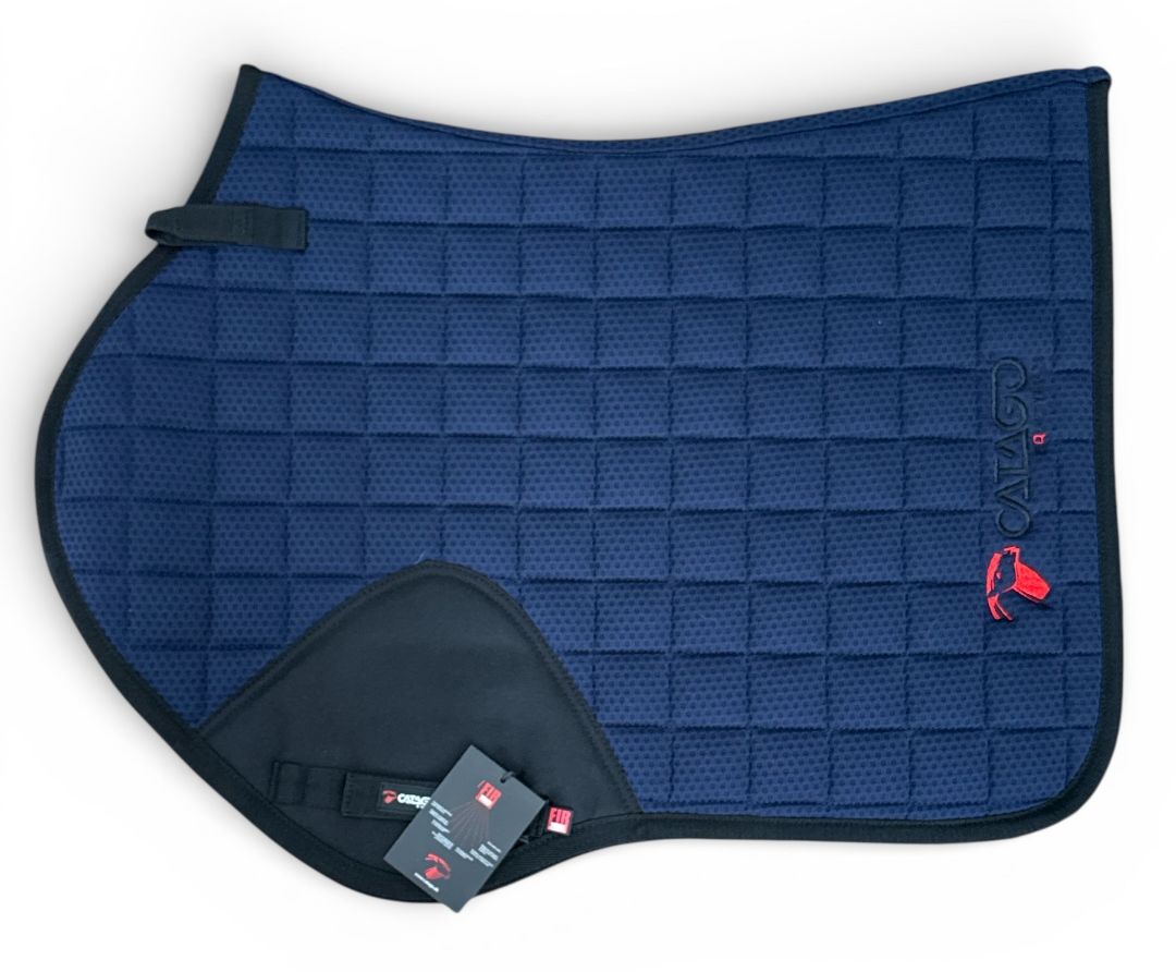 Catago FIR-Tech Jump Saddle Pad / Navy Blue / 17" NEW