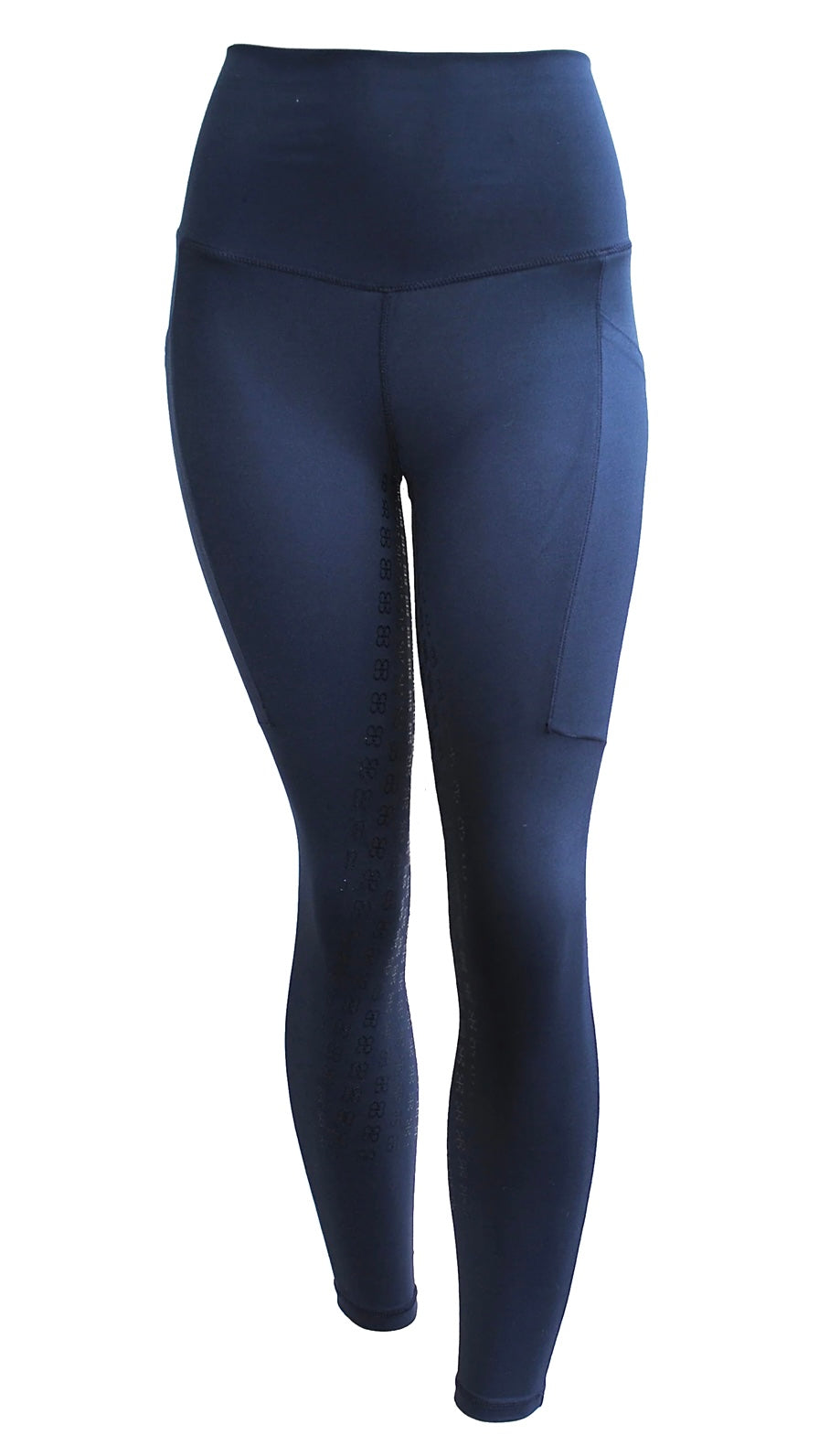 Barn and Beyond Equestrian The Finn Knee Grip Legging Breeches - Navy / Size Small NEW