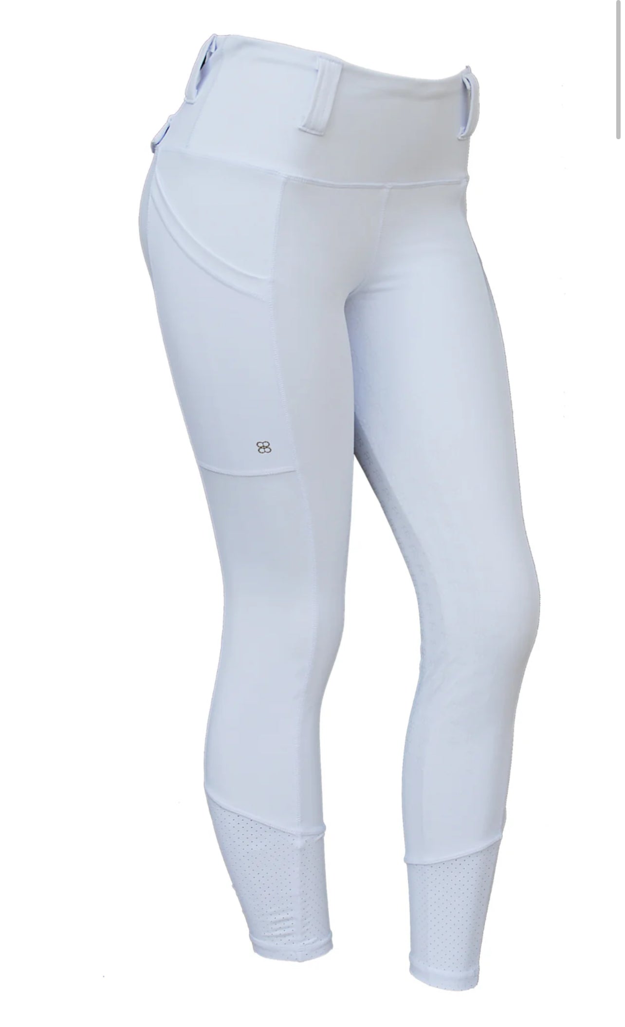 Barn and Beyond Equestrian The Sydney Full Grip Seat Pull On Legging Breeches - White / Size XXL NEW