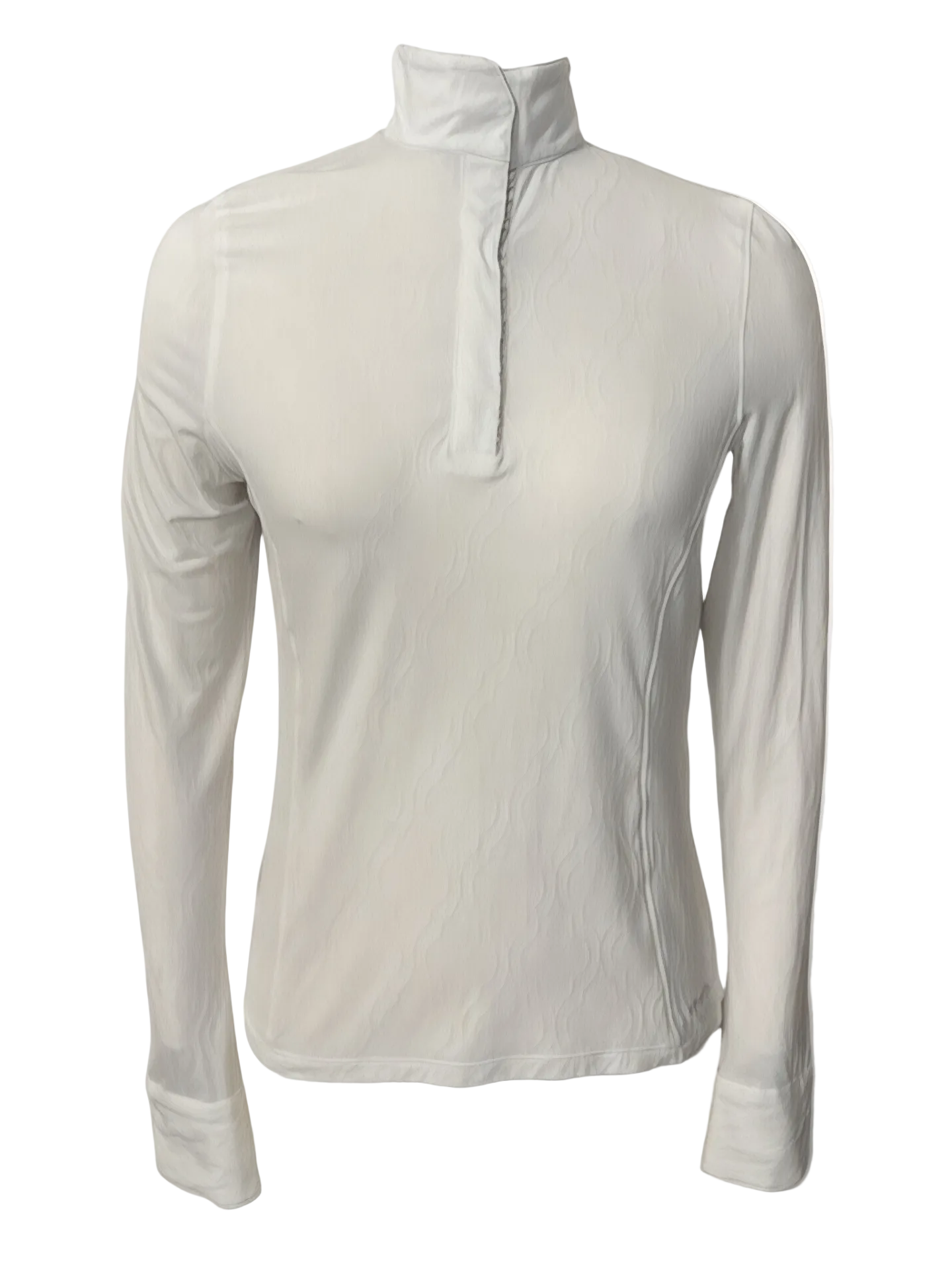 Kerrits Women's Affinity Long Sleeve Show Shirt "Bits" White / Size Small NEW