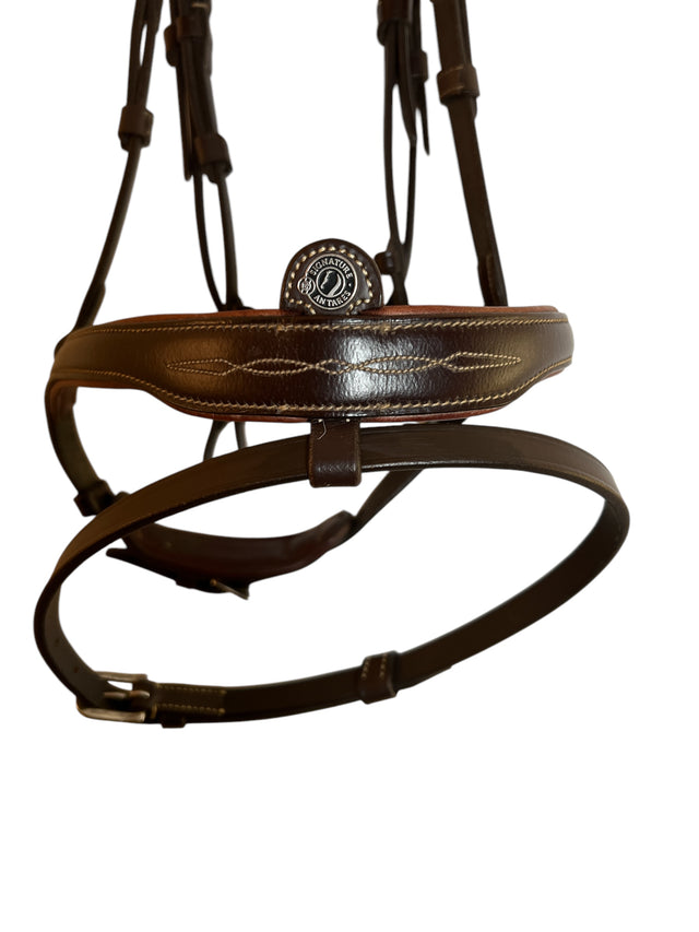 Antares Signature Flash Snaffle Bridle - Full / Horse Size