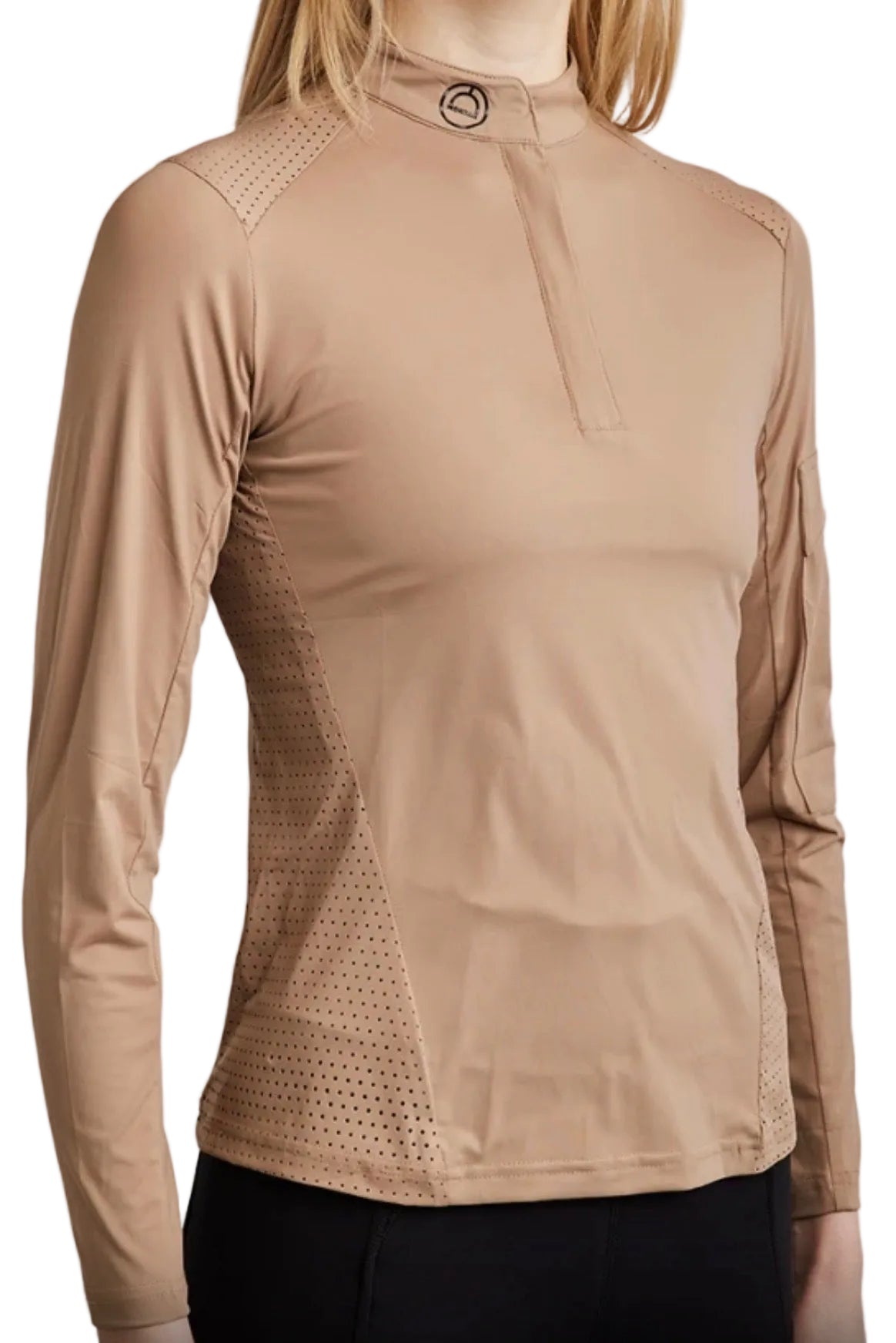 Montar MoZendaya Long Sleeve Training Shirt - Latte Tan / Size Small