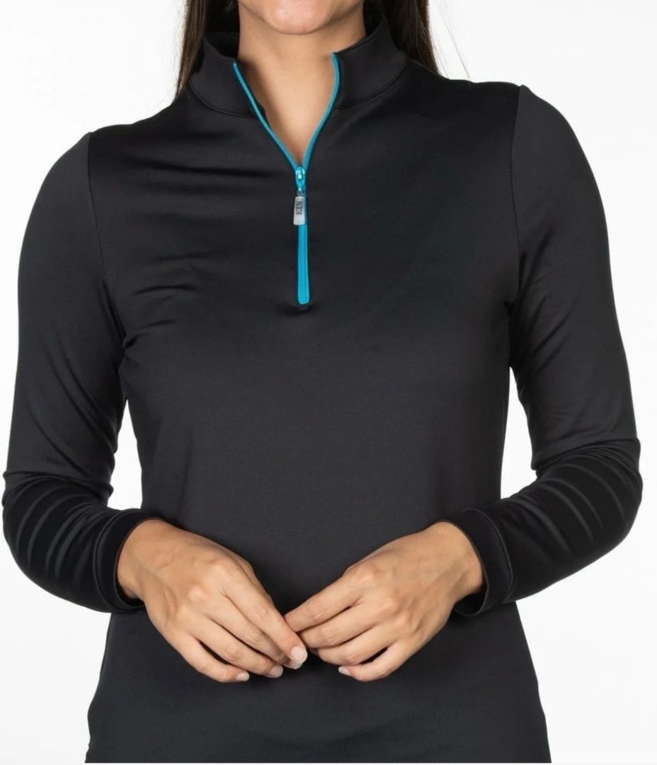 EIS Women's Cold Weather 1/4 Zip - Black / Size Medium