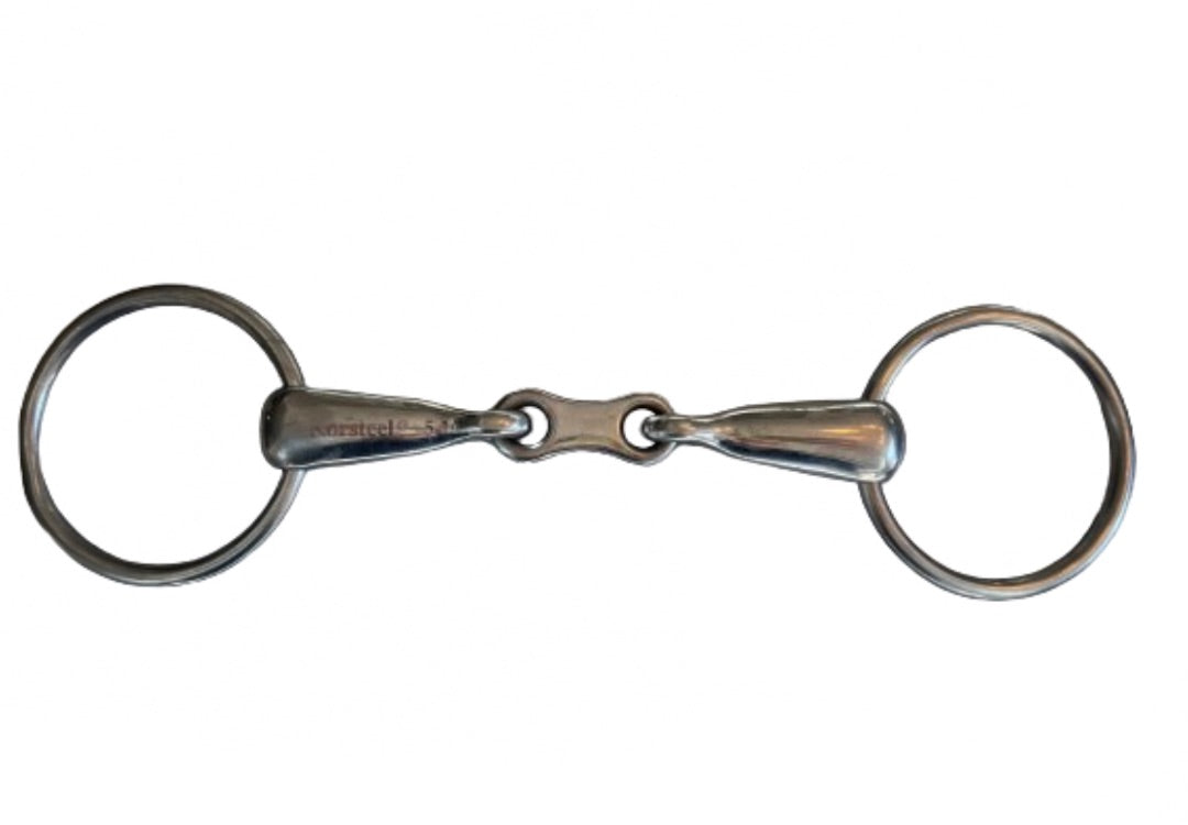 Korsteel French Link Loose Ring Snaffle Bit - Size 5 1/2"