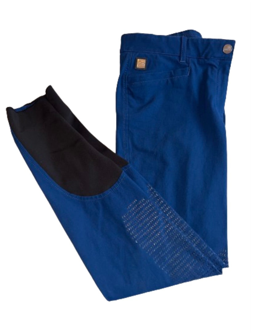 Equiline Knee Grip Commessa Breech Women's  Blue - Size US 32 (IT 48)