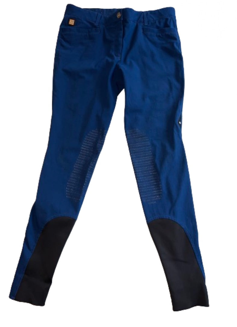 Equiline Knee Grip Commessa Breech Women's Blue - Size US 32 (IT 48)