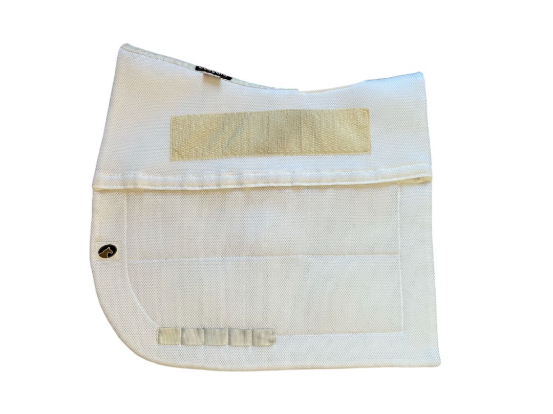 EcoGold Coolfit Dressage Saddle Pad - White / Standard Size