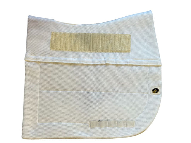 EcoGold Coolfit Dressage Saddle Pad - White / Standard Size