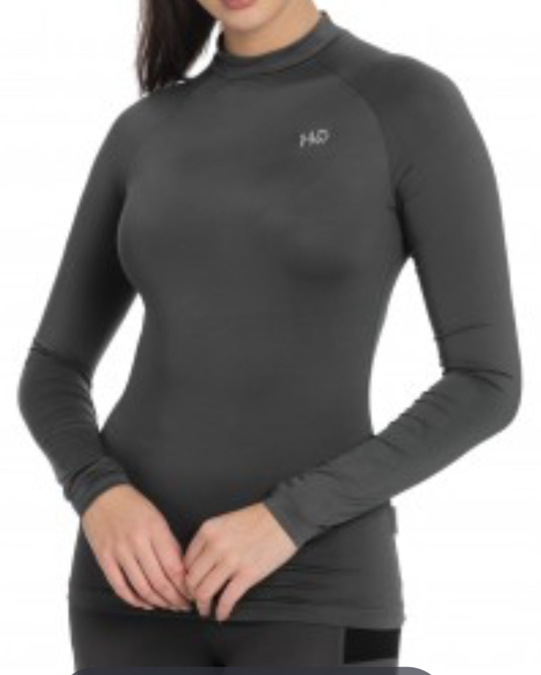 Horseware Ireland Keela Long Sleeve Base Layer - Grey / Size Large