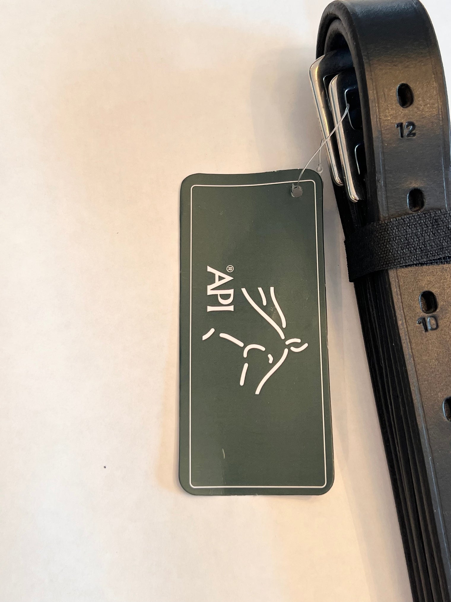 API Stirrup Leathers Pair/Black 135 CM