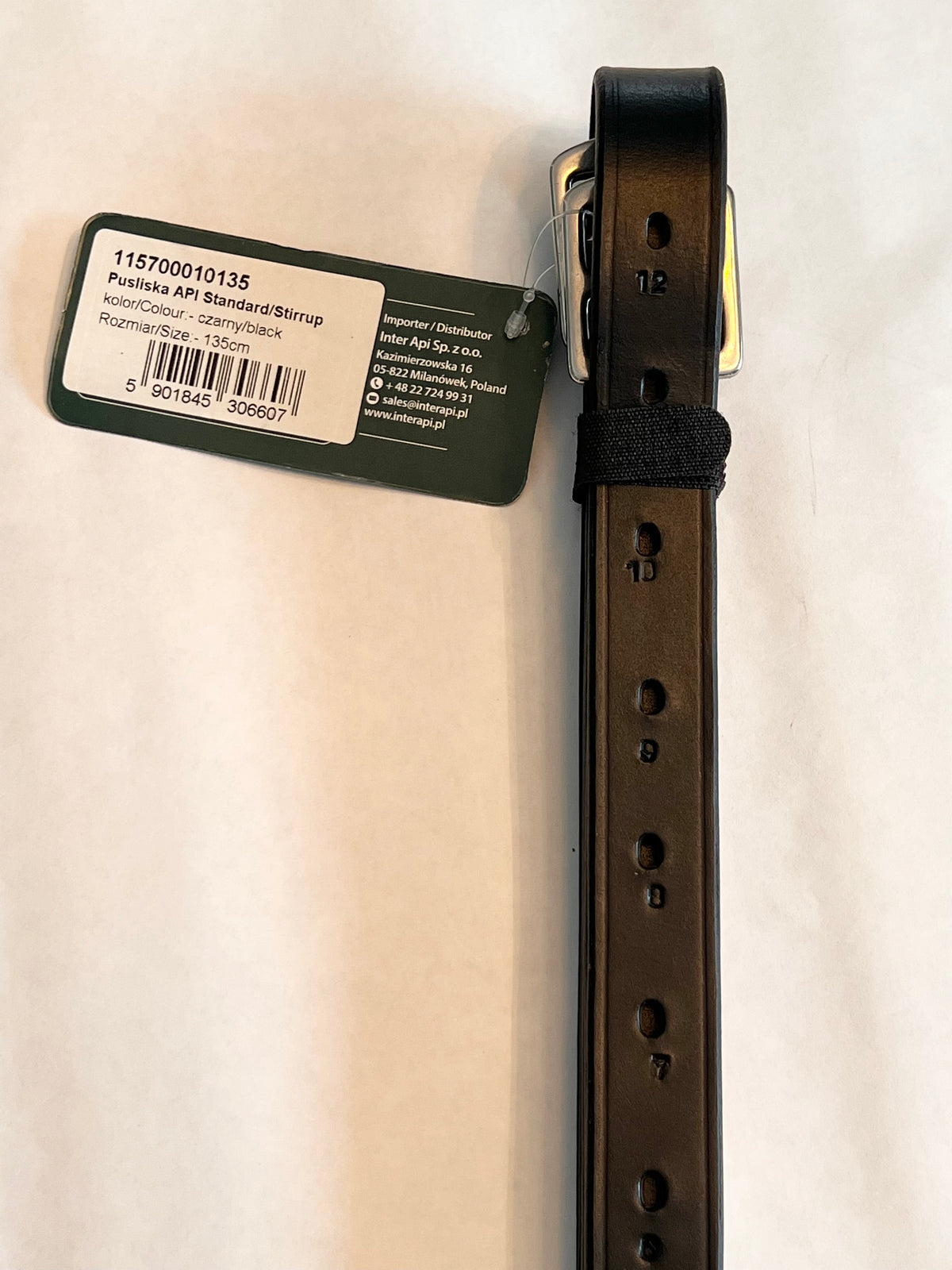 API Stirrup Leathers Pair/Black 135 CM
