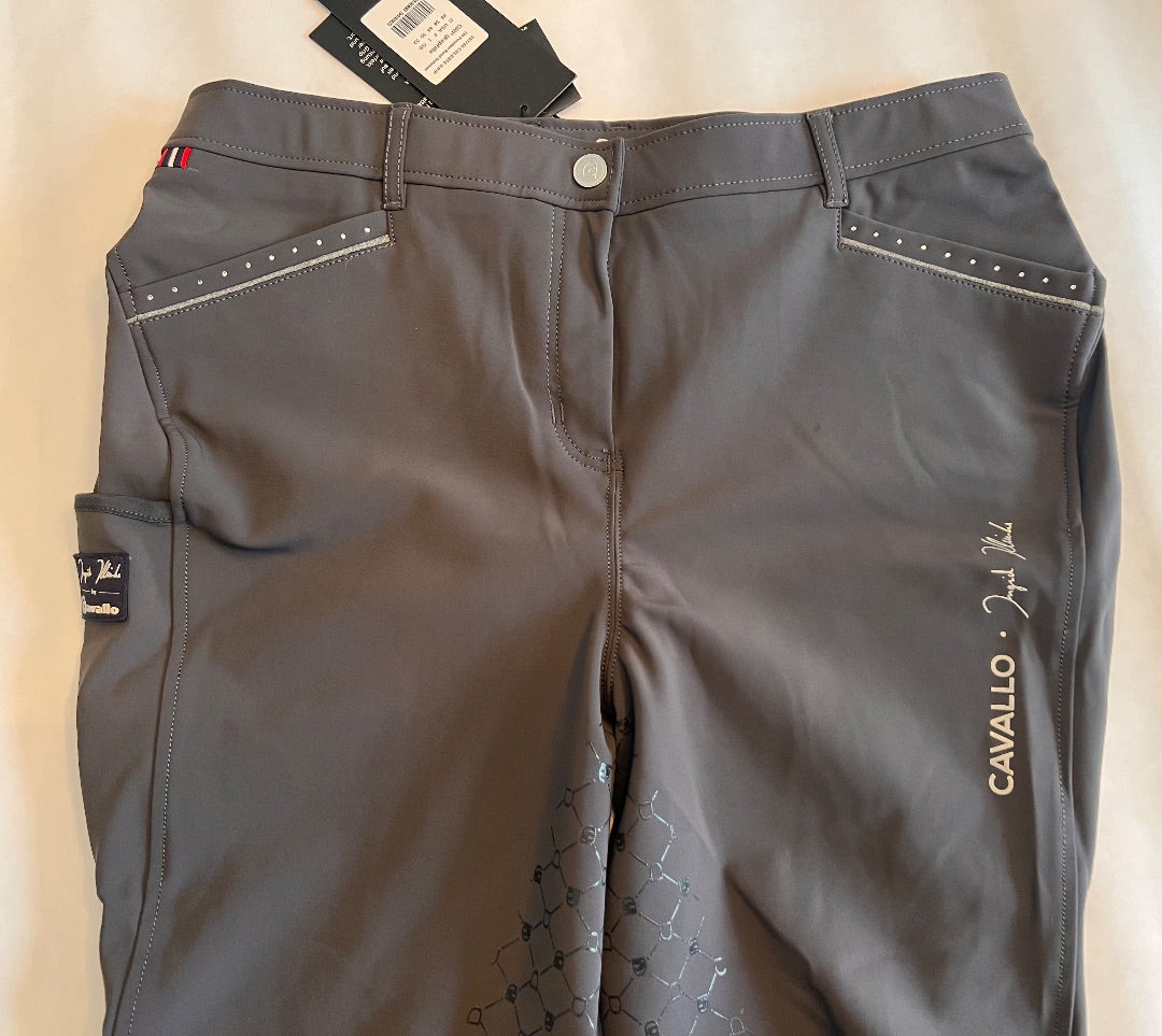 Cavallo Celeste Full Seat Breeches in Graphite - Size US 34  NEW