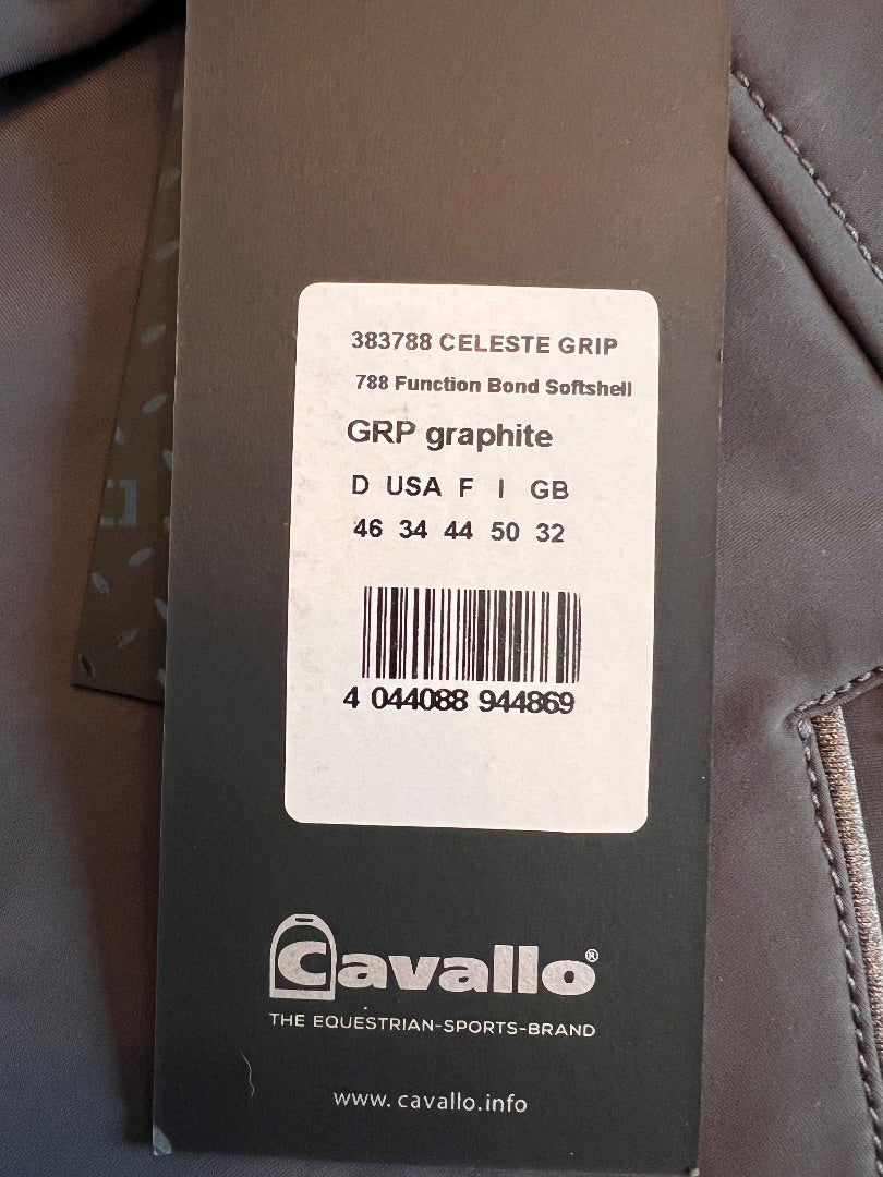 Cavallo Celeste Full Seat Breeches in Graphite - Size US 34  NEW