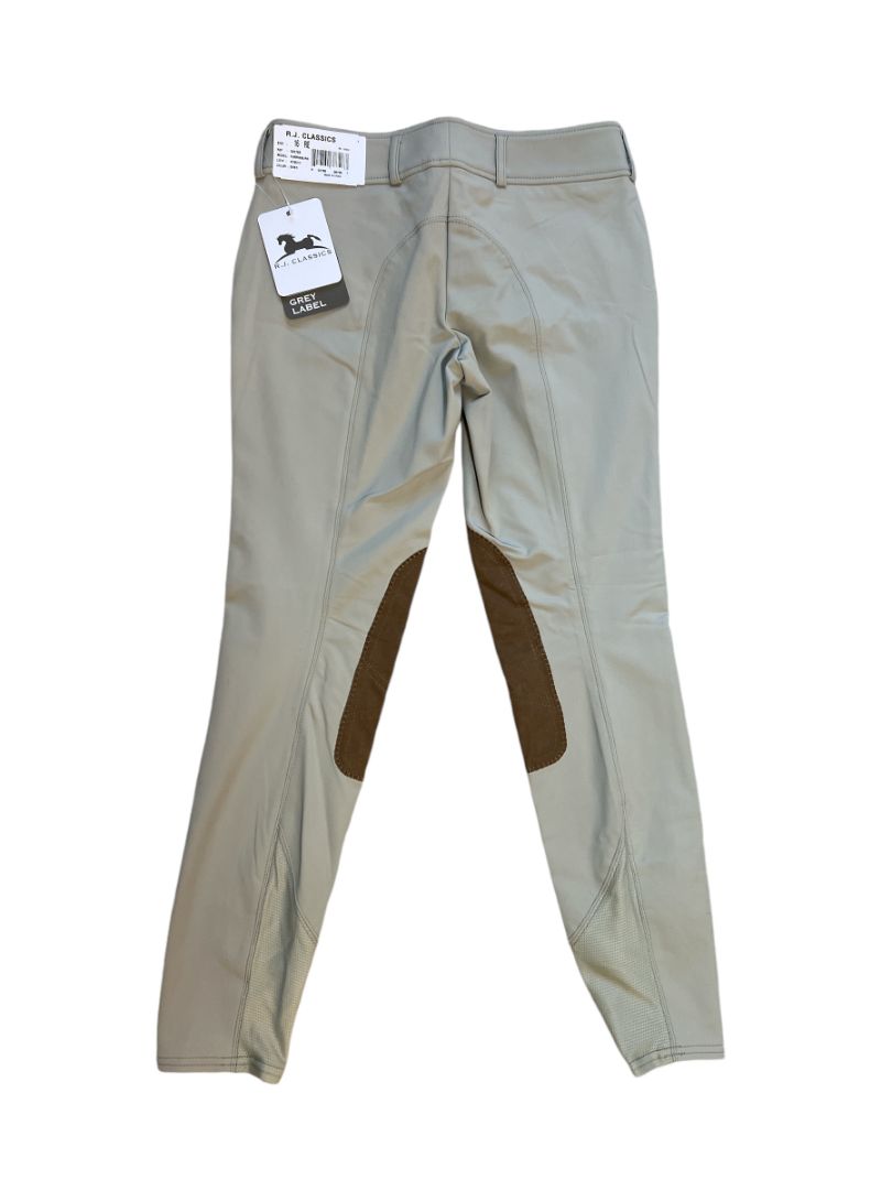 RJ Classics Grey Label - Girls Harrisburg Breeches - Sand Tan / Size 16 R NEW