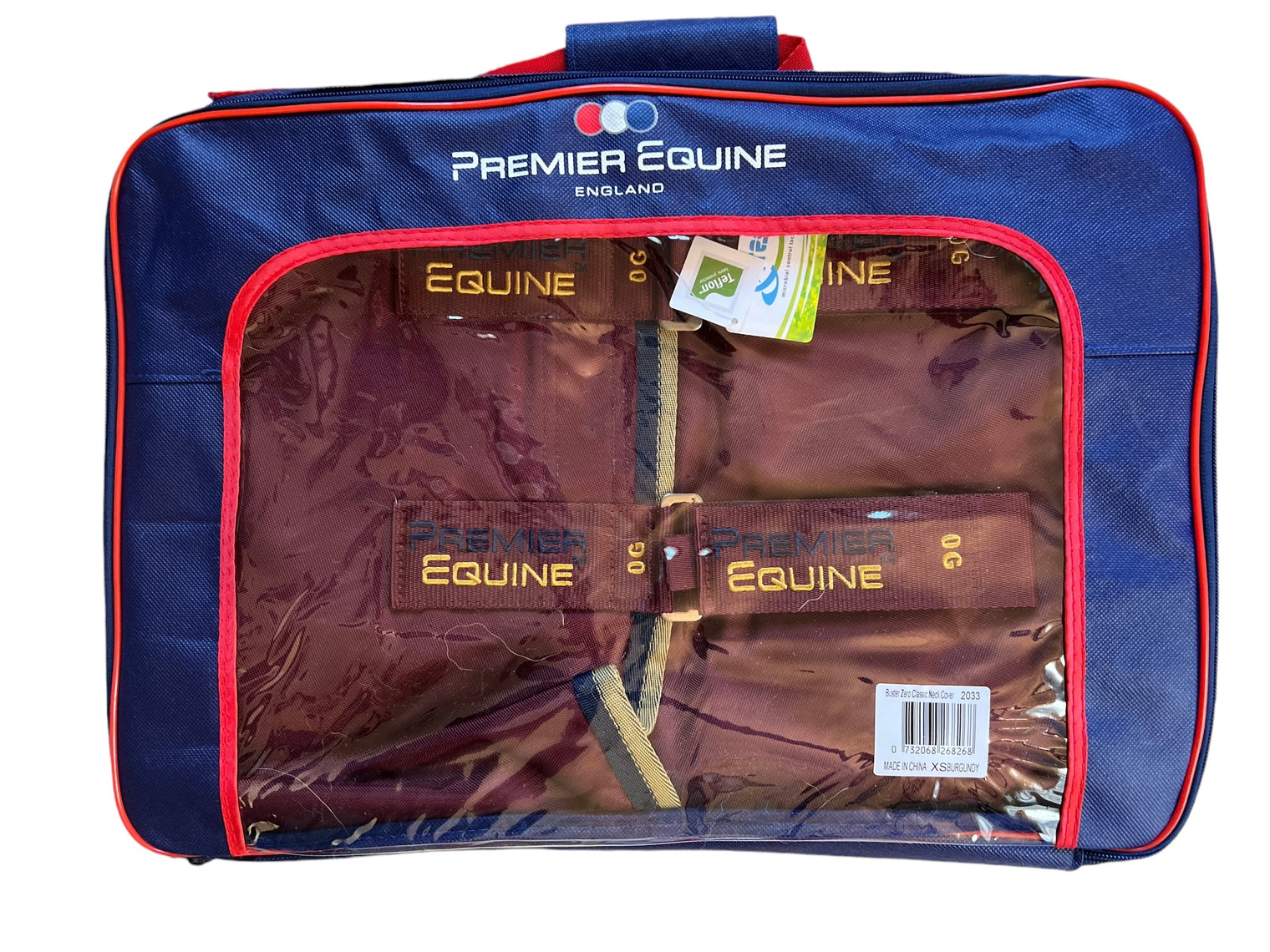 Premiere Equine Buster Zero Turnout Rug with Classic Neck Cover - Burgundy Size 152 CM / 60" NEW
