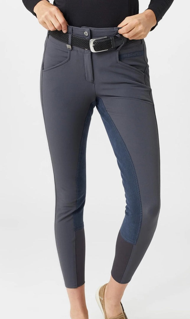 ROMFH Champion Women's Full Seat Breeches - Grey & Blue / Size 26 L NEW