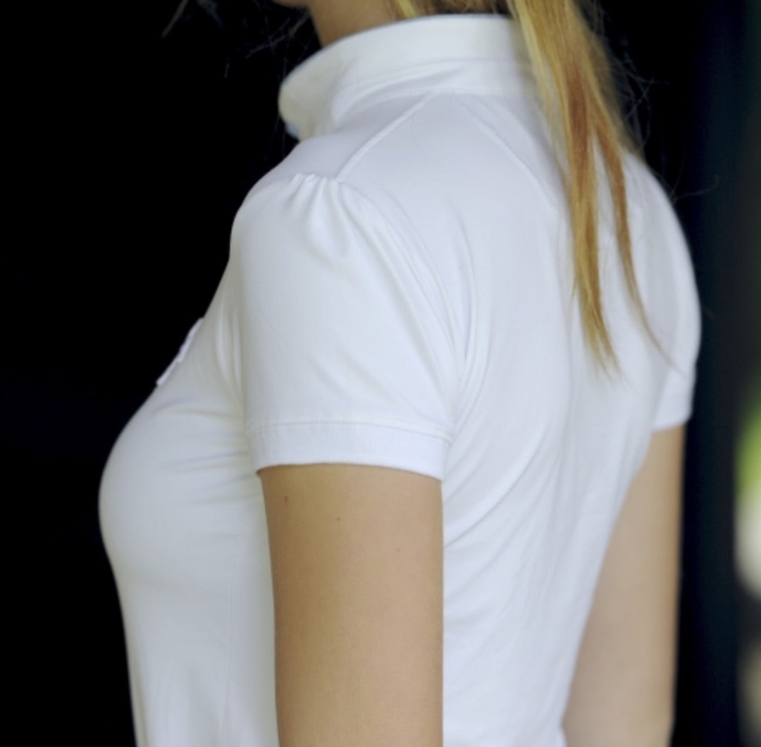 Penelope Women's Madrid Competition Show Shirt - White / Extra Large XL NEW