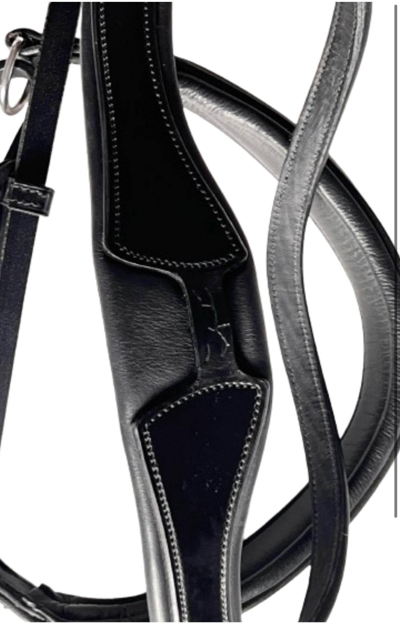 Schockemohle Slimford Anatomical Bridle, Black/Silver Full/Horse