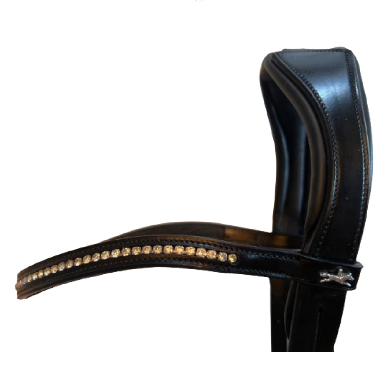 Schockemohle Slimford Anatomical Bridle, Black/Silver Full/Horse