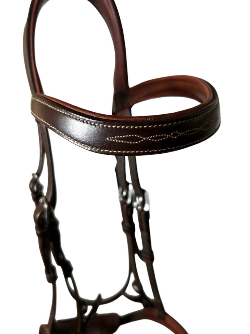 Antares Signature Flash Snaffle Bridle - Full / Horse Size
