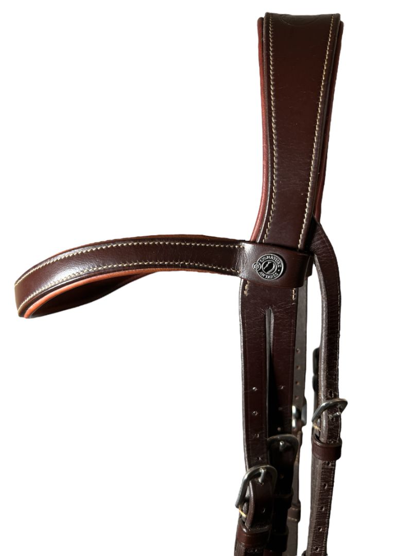 Antares Signature Flash Snaffle Bridle - Full / Horse Size
