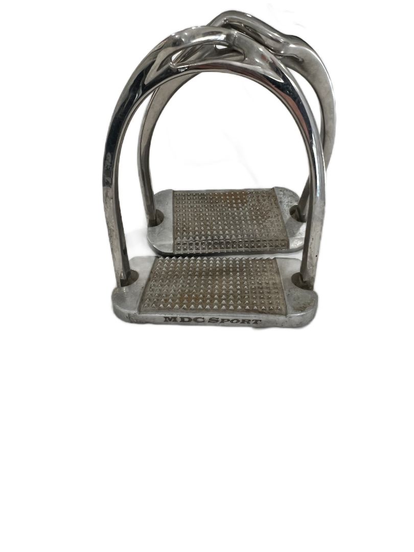 Aluminum MDC MDC 'S' Classic Aluminum Tread Stirrup Irons Size 4.75