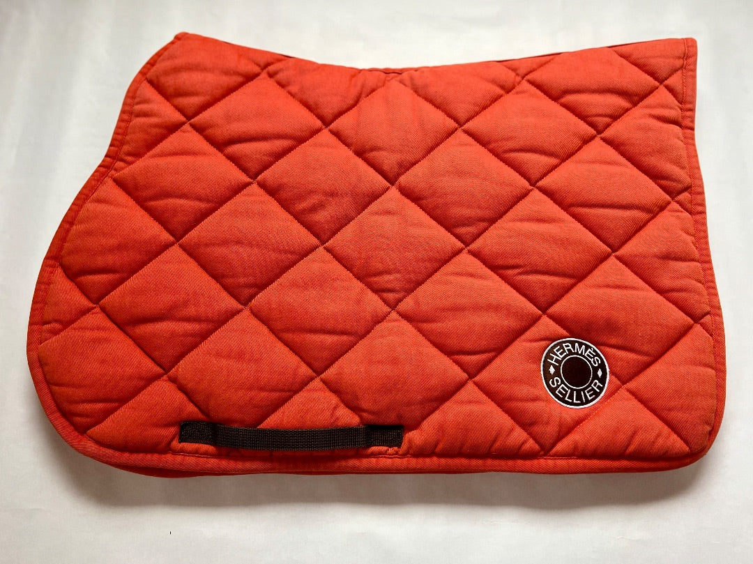 Hermes Orange Saddle Pad