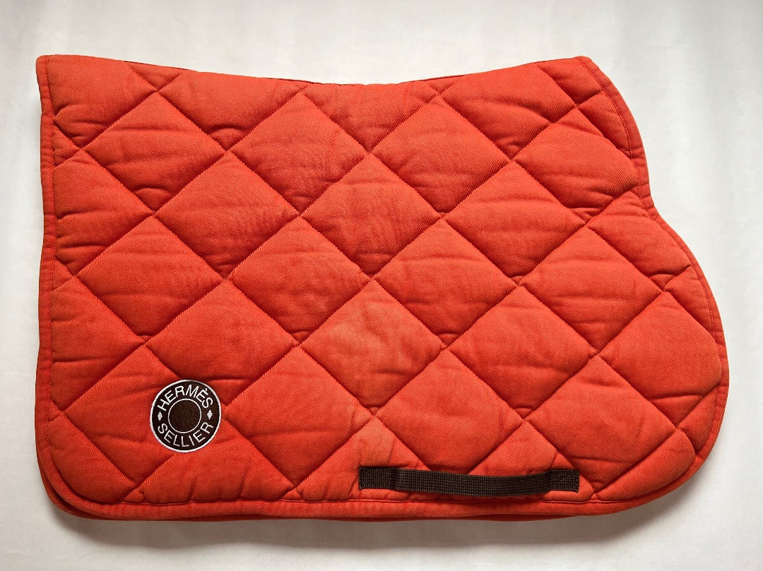 Hermes GP Saddle Pad Orange/Feu