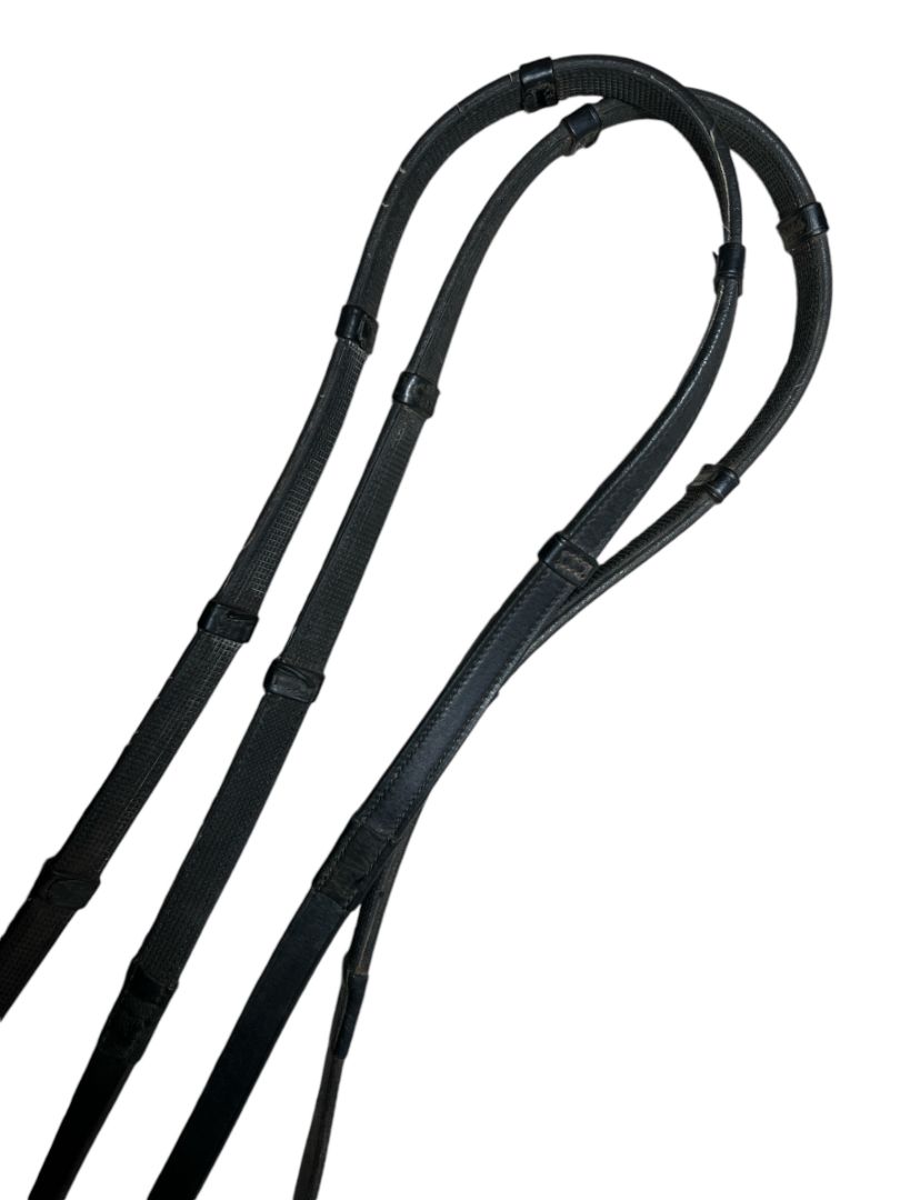Passier Spirit Snaffle Bridle - Black Full Size With Reins (no flash strap)