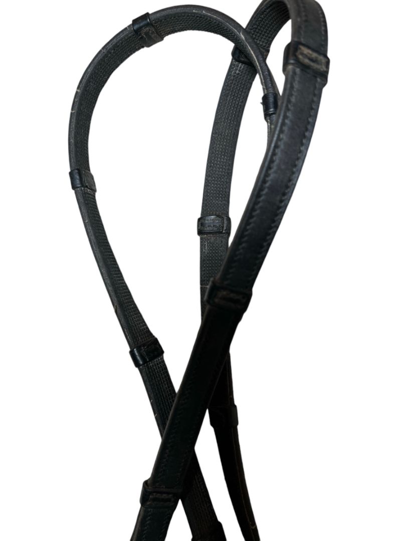 Passier Spirit Snaffle Bridle - Black Full Size With Reins (no flash strap)