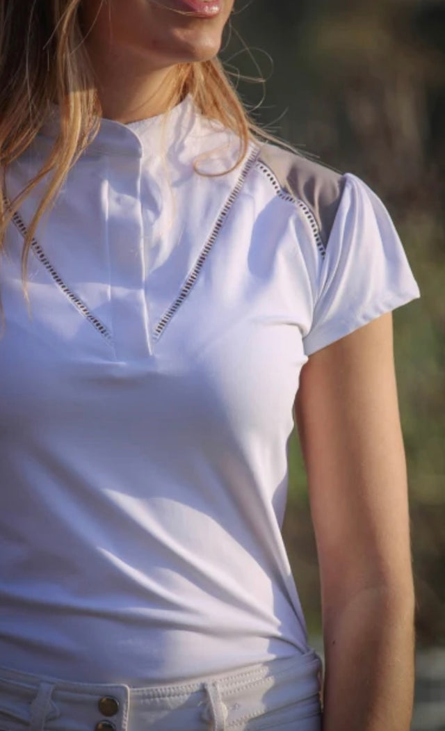 Penelope Venice Women's Show Shirt White/  Size Small NEW