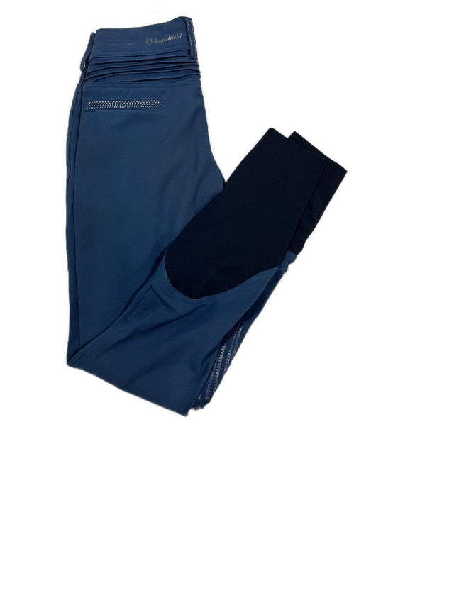 Samshield Women's Knee Grip Breeches - Blue Grey / Size US 22 (FR 32)