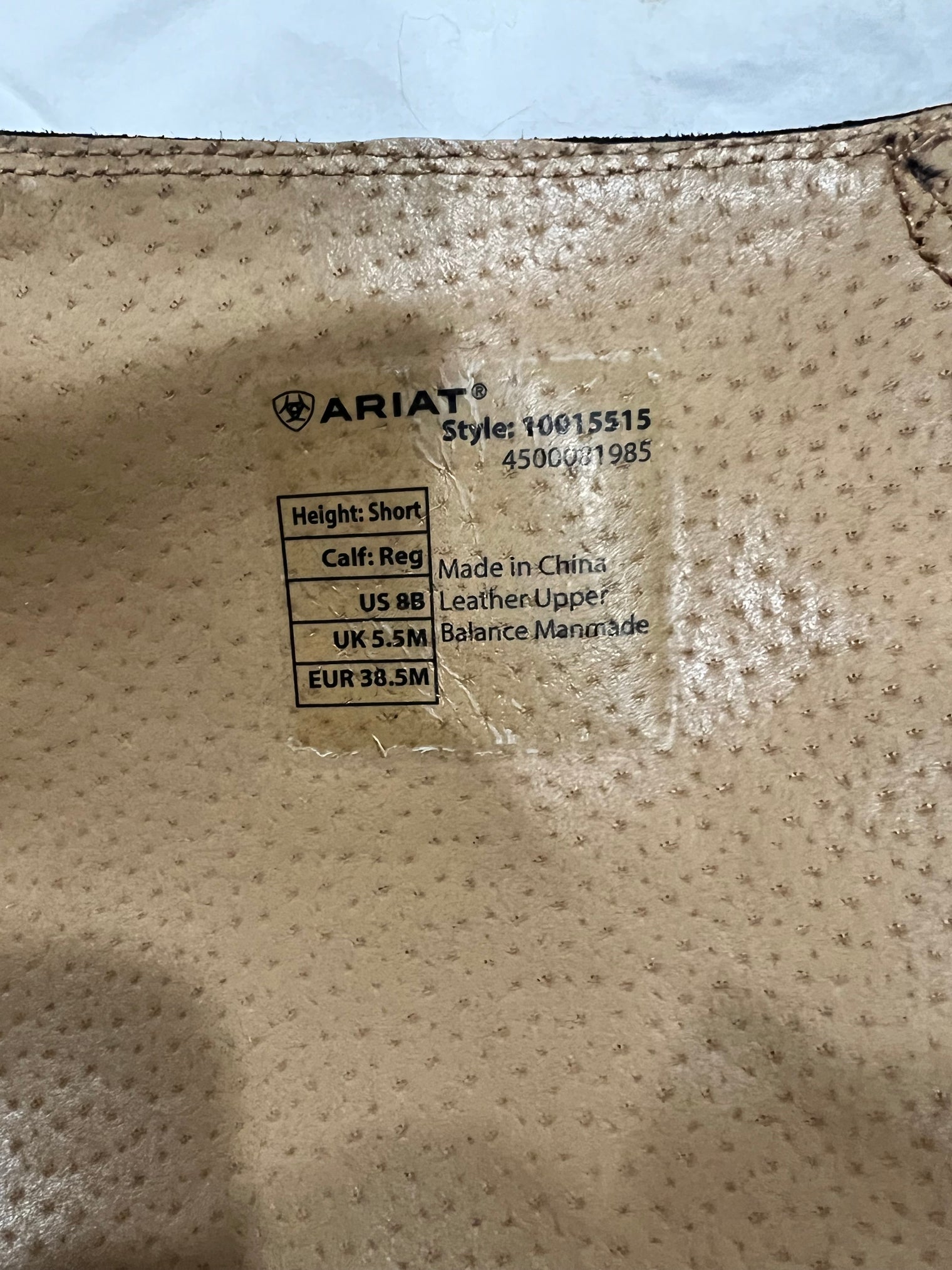 Black Ariat V-Sport Tall Zip Boots, 8B Regular Calf Short