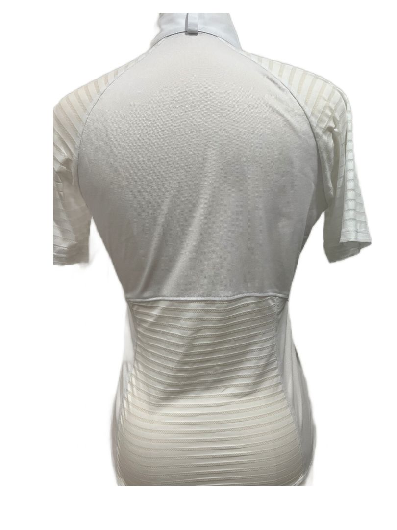 Ariat Aptos Vent Short Sleeve Show Shirt White Size Small