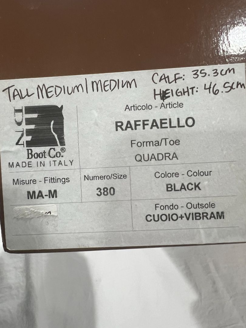 DeNiro Raffaello Tall Dressage Boots - Black / Size 38 MA-M