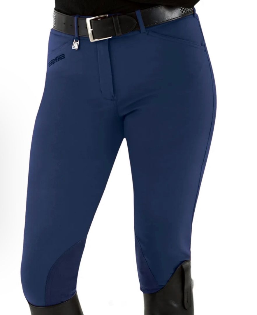 ROMFH Champion Women's Knee Patch Breeches Navy Size 28R
