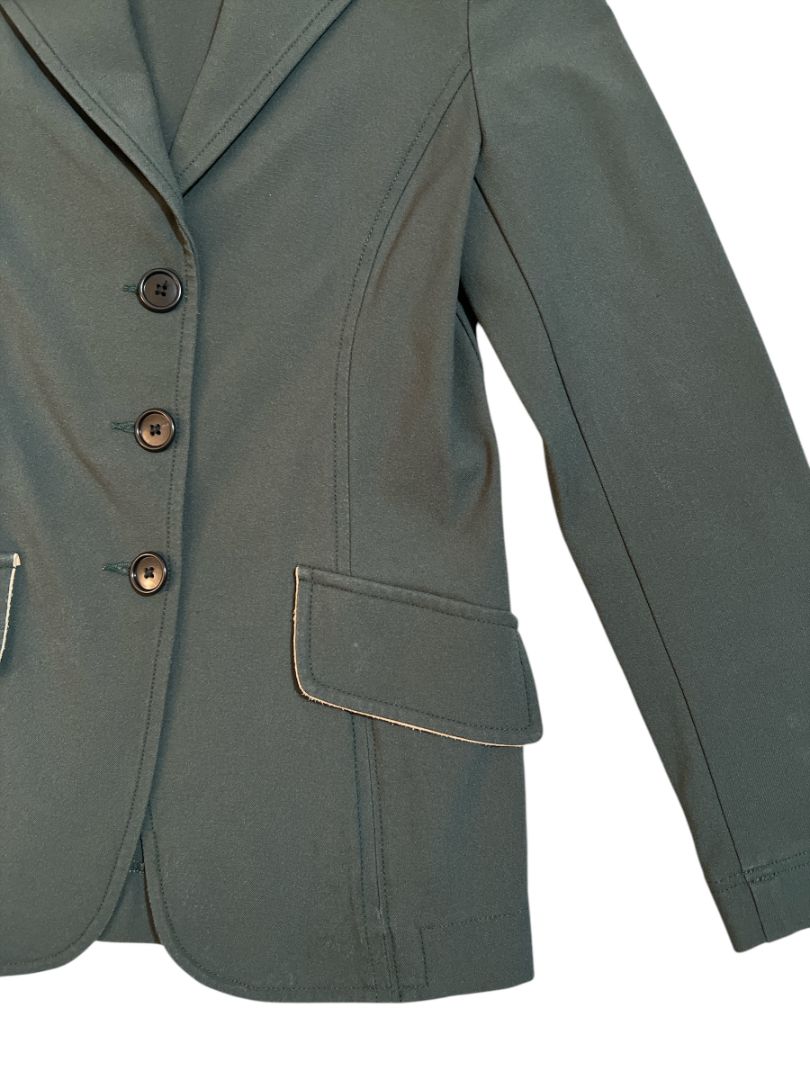 Charles Ancona Girls Classic Show Coat  - Hunter Green / Size 8