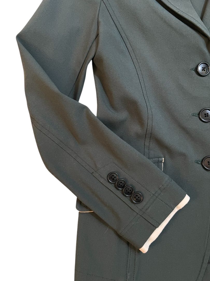 Charles Ancona Girls Classic Show Coat - Hunter Green / Size 8