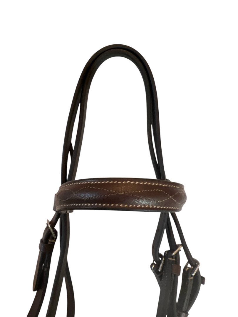 Beval Gladstone Fancy Stitch Bridle - Pony Size