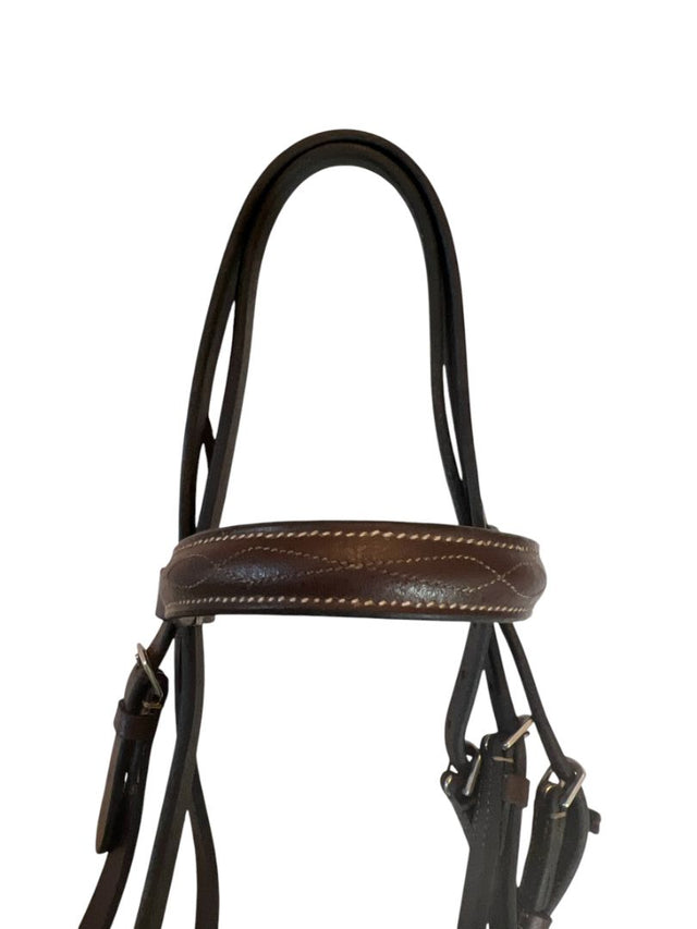Beval Gladstone Fancy Stitch Bridle - Pony Size