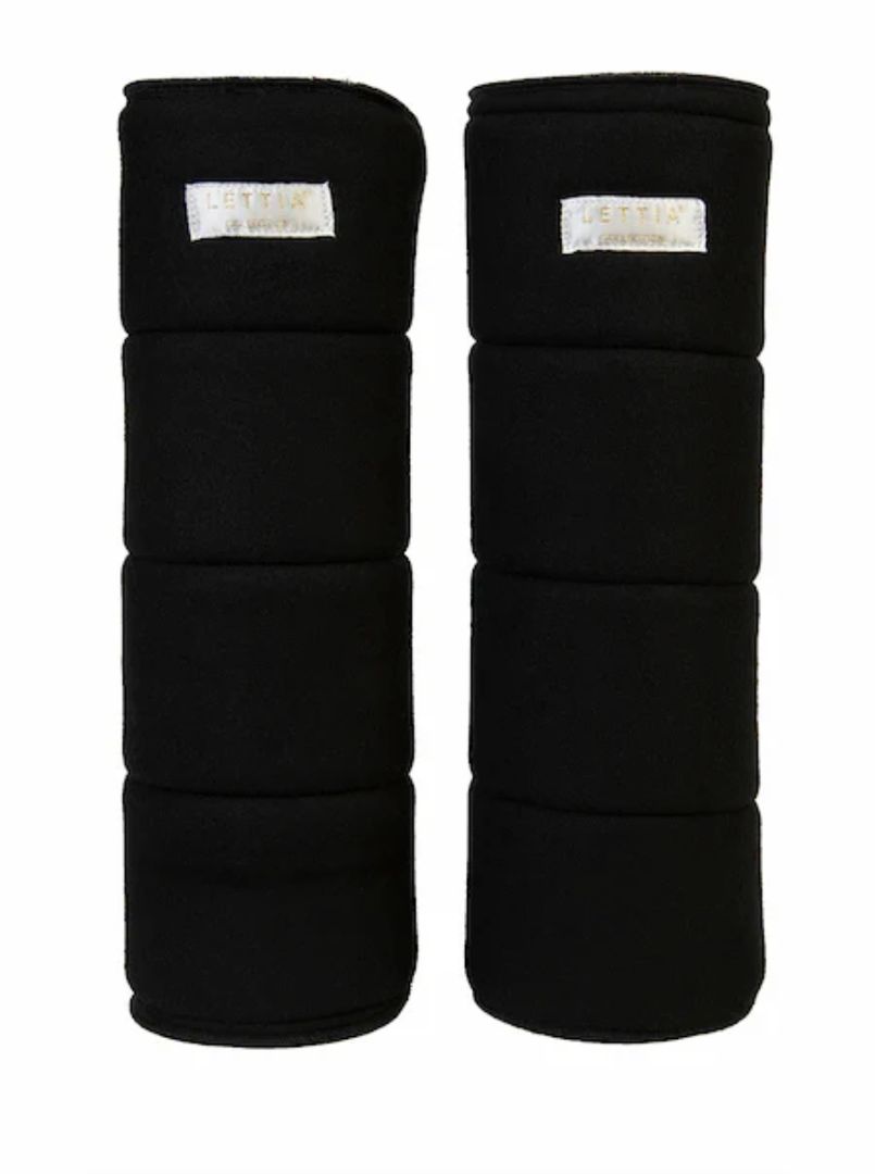 Lettia No Bow Wraps - 1 Pair of 14" /  Black