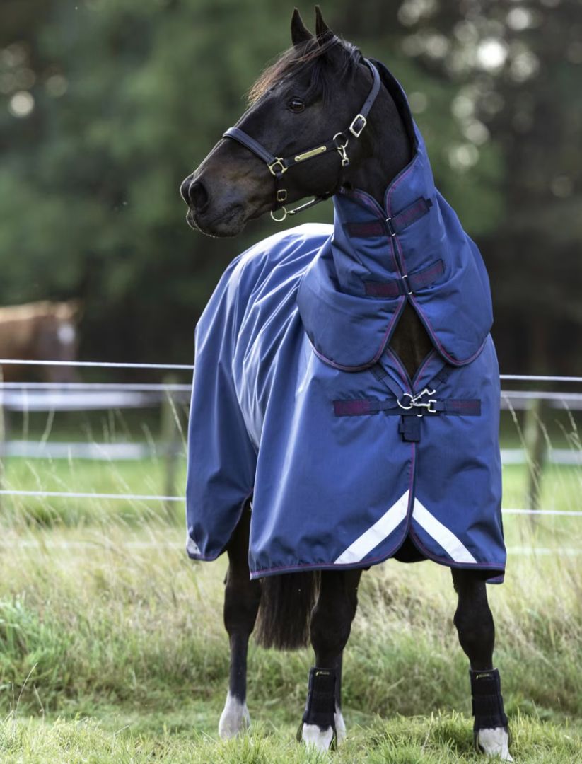 Horseware Ireland Rambo Optimo Turnout (0g Lite) Blanket Bundle - Blue / Size 81" NEW