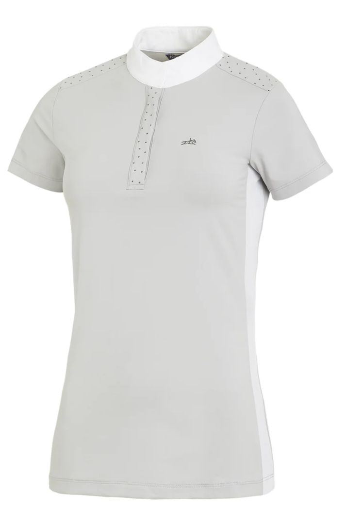 Schockemohle Women's Aylin Style Show Shirt - Silver Grey / Size Small