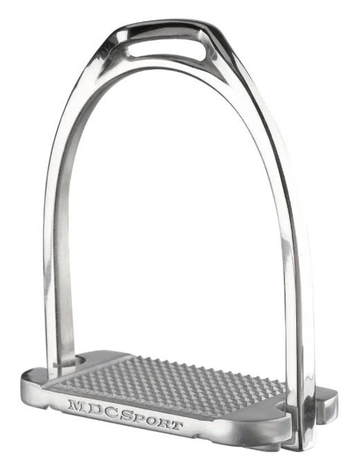 Aluminum MDC MDC 'S' Classic Aluminum Tread Stirrup Irons Size 4.75