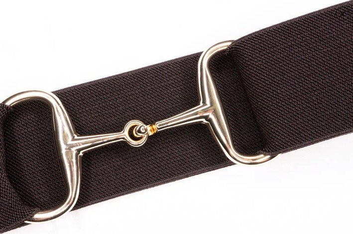 Ellany Brown Horsebit Buckle Belt