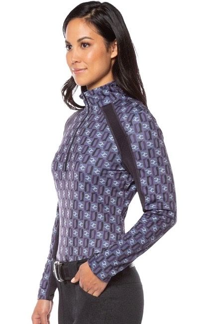 Kerrits Women’s Cross Trainer Fleece Tech Long Sleeve Shirt - Lavender / Size XL