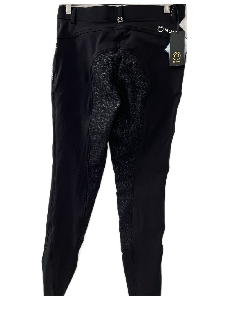 Montar Femke Yati Normal Waist, Mid Rise Crystal Lians Full Grip Breech Black Size 40 - US 28 NEW