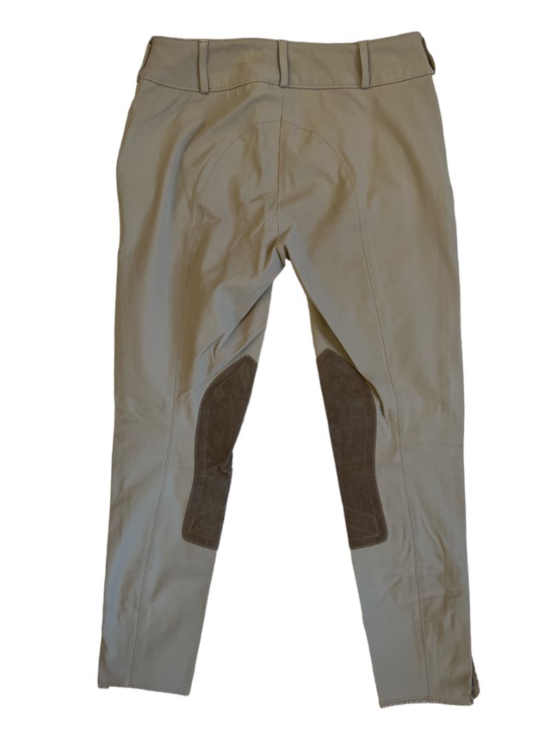The Tailored Sportsman Trophy Hunter Low-Rise Side-Zip Breech Tan Size 28