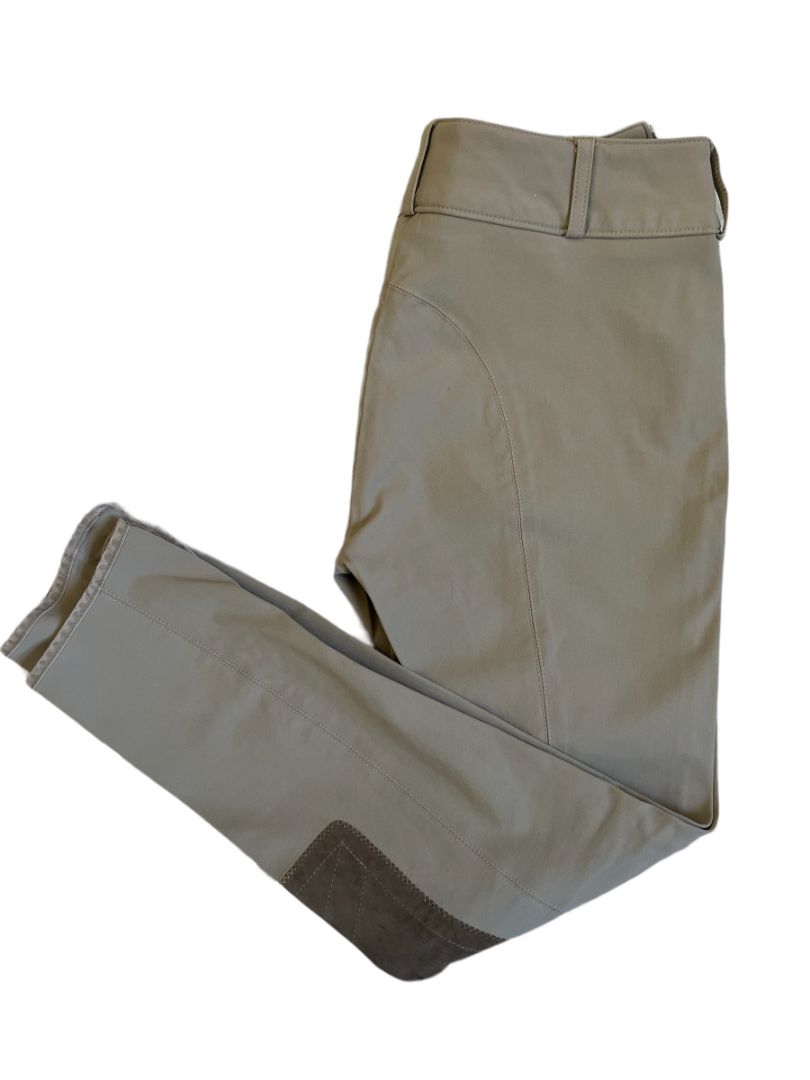 The Tailored Sportsman Trophy Hunter Low-Rise Side-Zip Breech Tan Size 28
